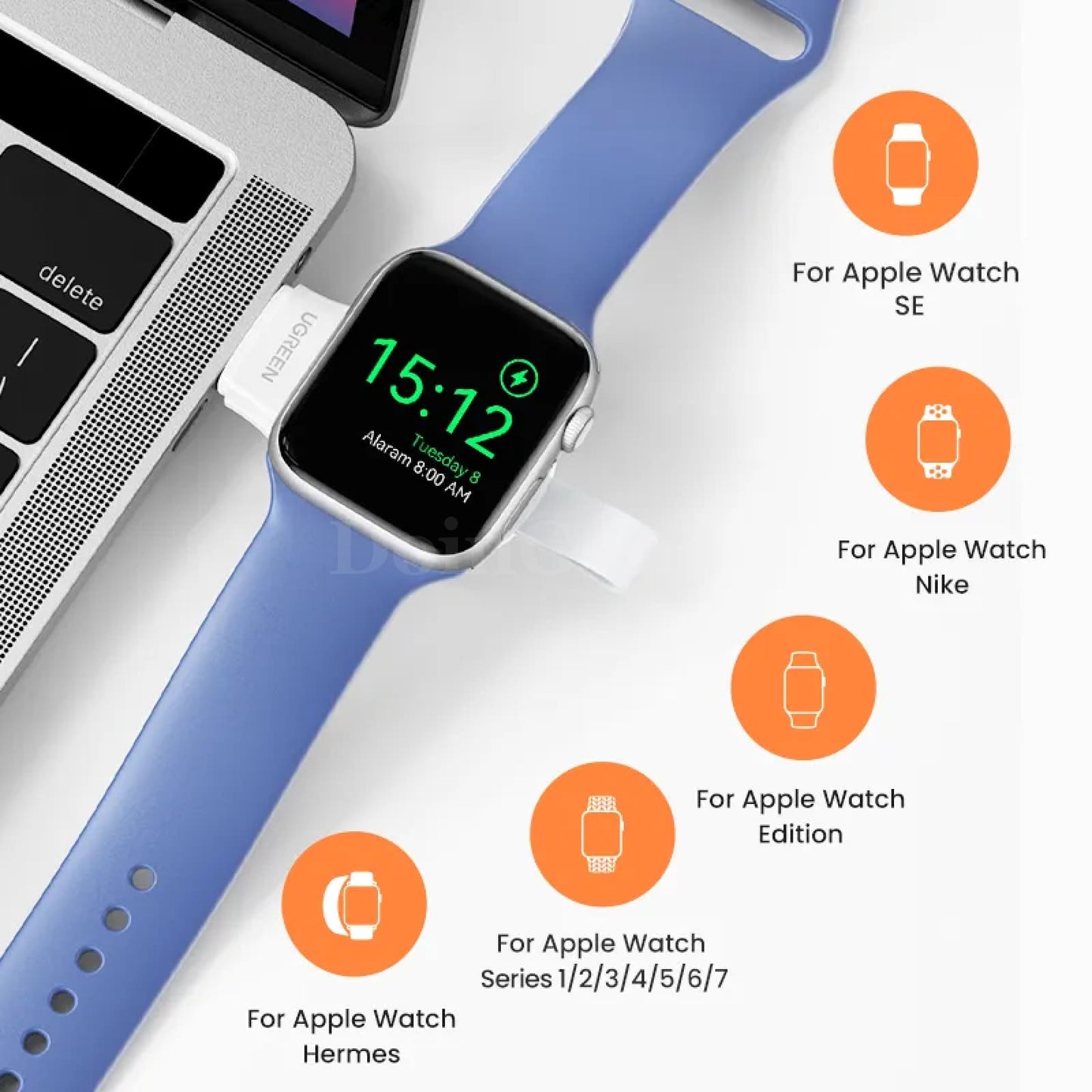 Ugreen Mfi-Certified Apple Watch Wireless Charger Usb Type C Magnetic Fast Ultra 301635