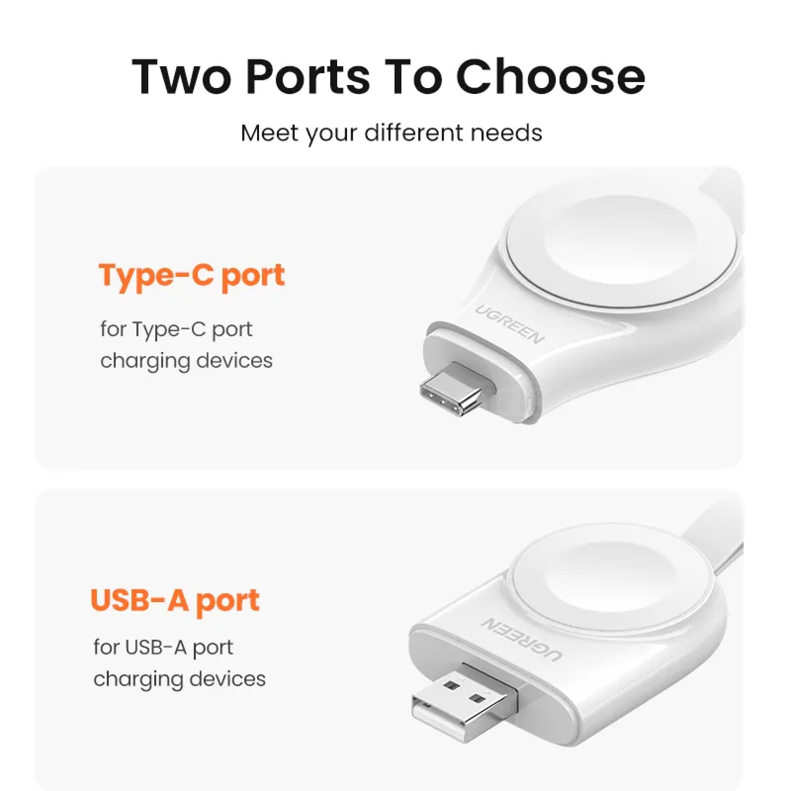 Ugreen Mfi-Certified Apple Watch Wireless Charger Usb Type C Magnetic Fast Ultra 301635