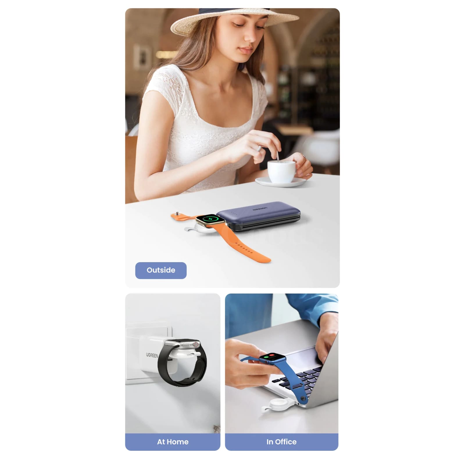 Ugreen Mfi-Certified Apple Watch Wireless Charger Usb Type C Magnetic Fast Ultra 301635
