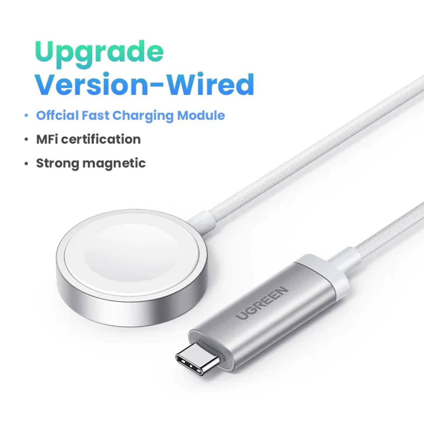 Ugreen Mfi-Certified Apple Watch Wireless Charger Usb Type C Magnetic Fast Ultra Upgrade Version-2
