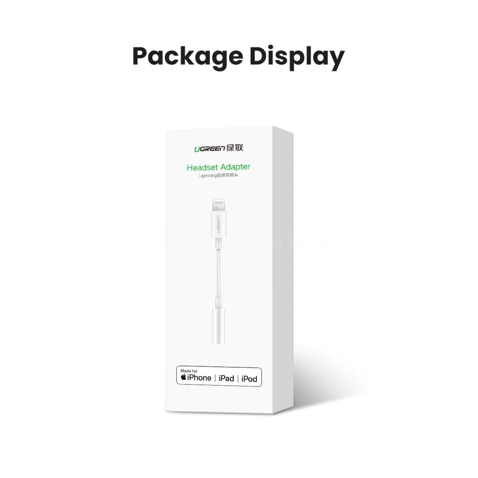 Ugreen Mfi-Certified Lightning To 3.5Mm Jack Adapter Aux Converter For Iphone 301635