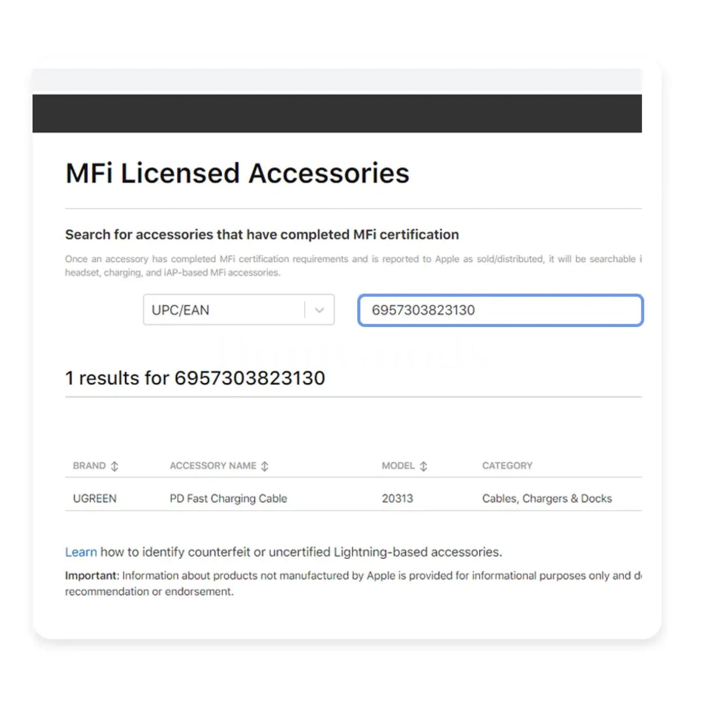 Ugreen Mfi-Certified Silicone Usb C Lightning Cable 20W Pd Fast Charging Iphone 301635