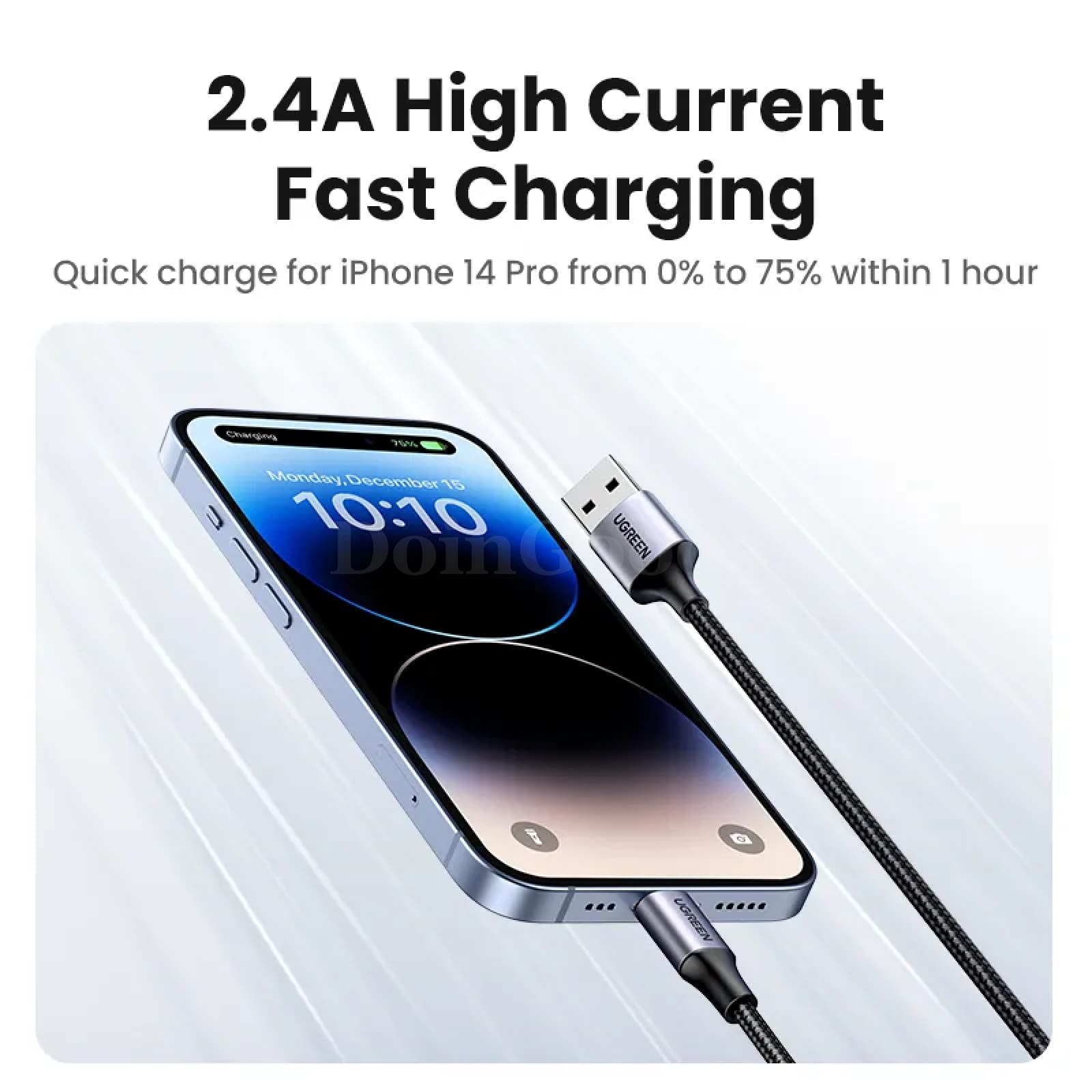Ugreen Mfi Certified Usb Cable Fast Charging Lightning 2.4A For Iphone Pro Max 301635