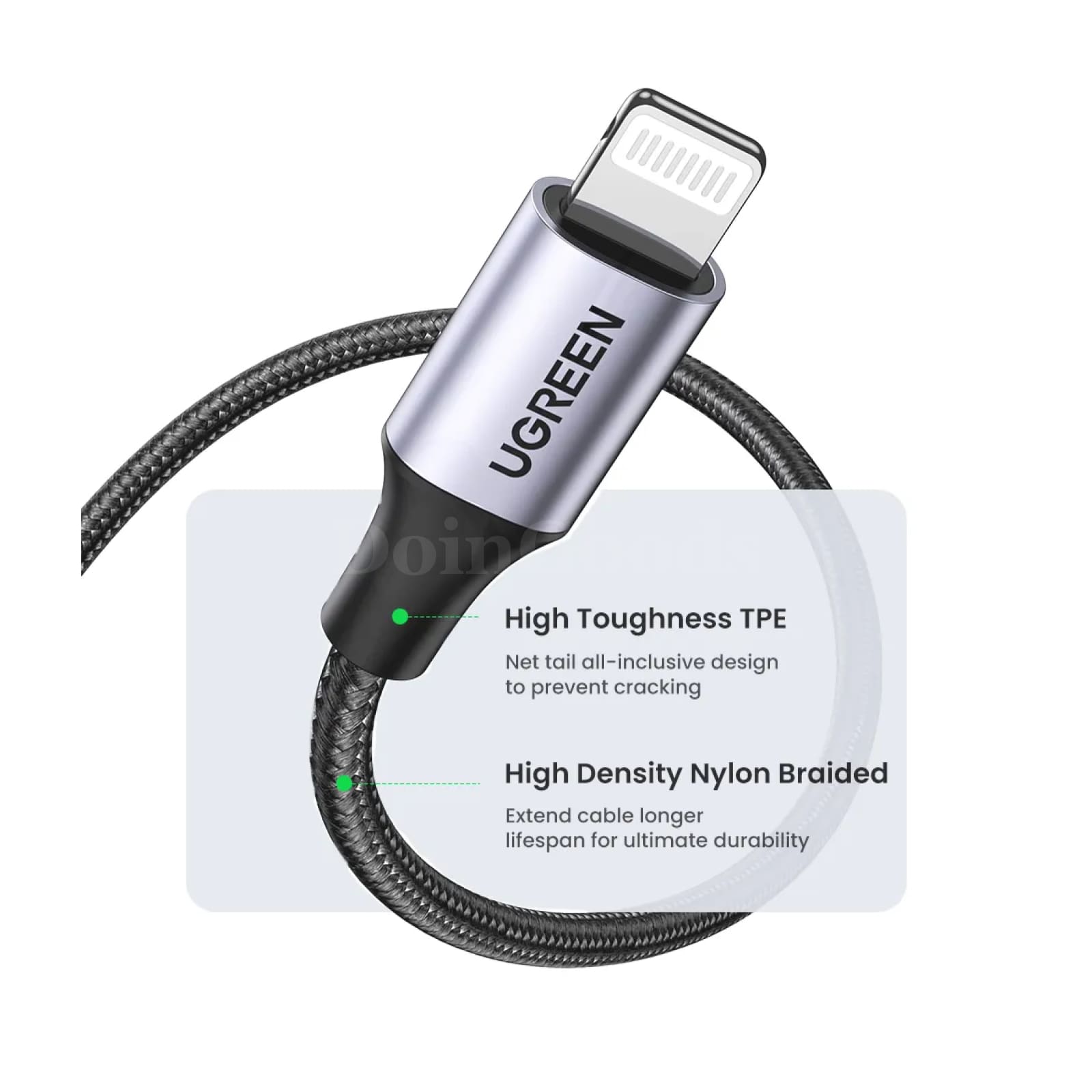 Ugreen Mfi Certified Usb Cable Fast Charging Lightning 2.4A For Iphone Pro Max 301635
