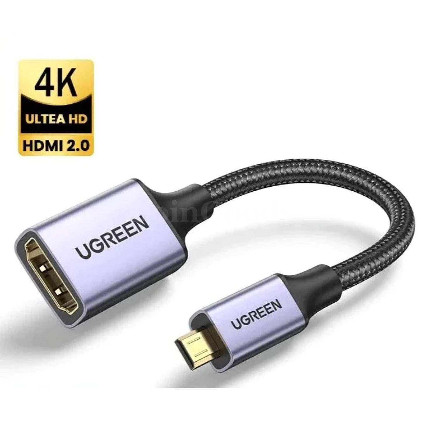 Ugreen Micro Hdmi Adapter 4K/60Hz 3D For Gopro Hero 7 Raspberry Pi 4 Sony Nikon 301635