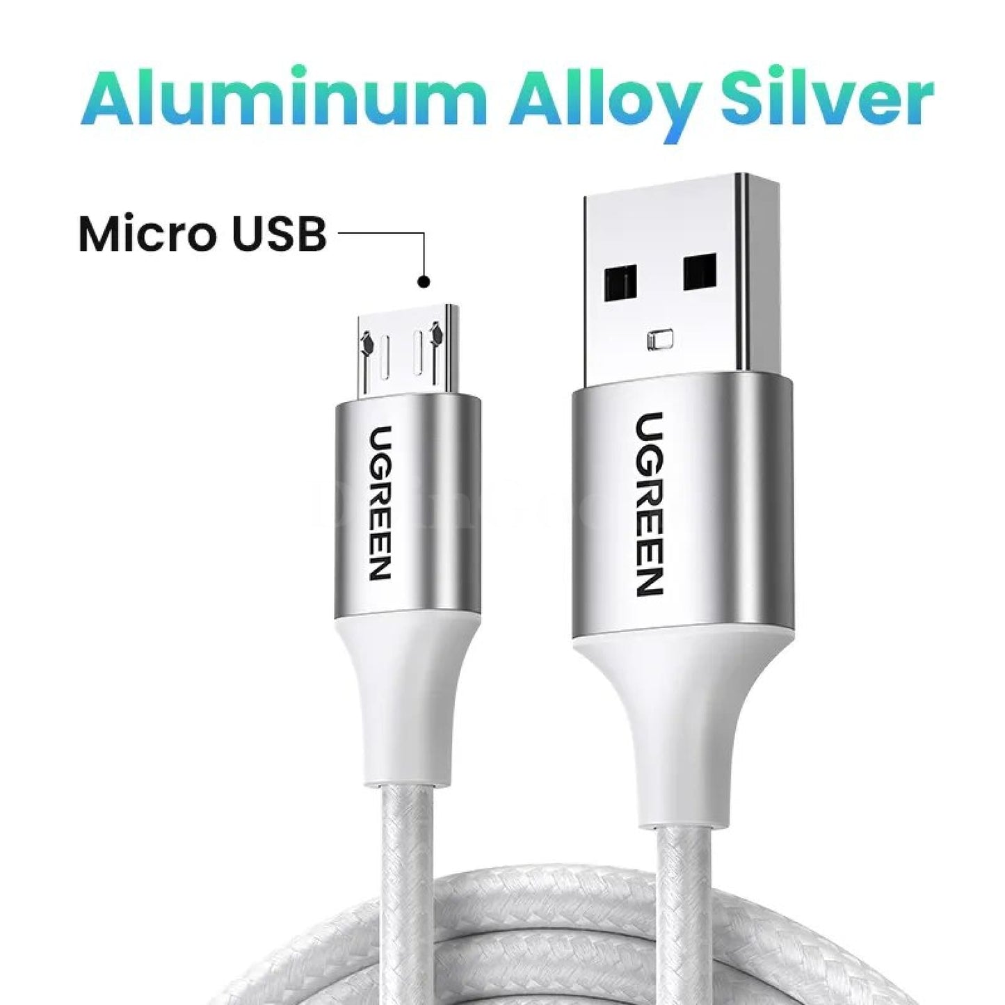 Ugreen Micro Usb Cable Charger For Samsung Galaxy S7 S6 - Fast Charging Mobile Phone Cord Metal