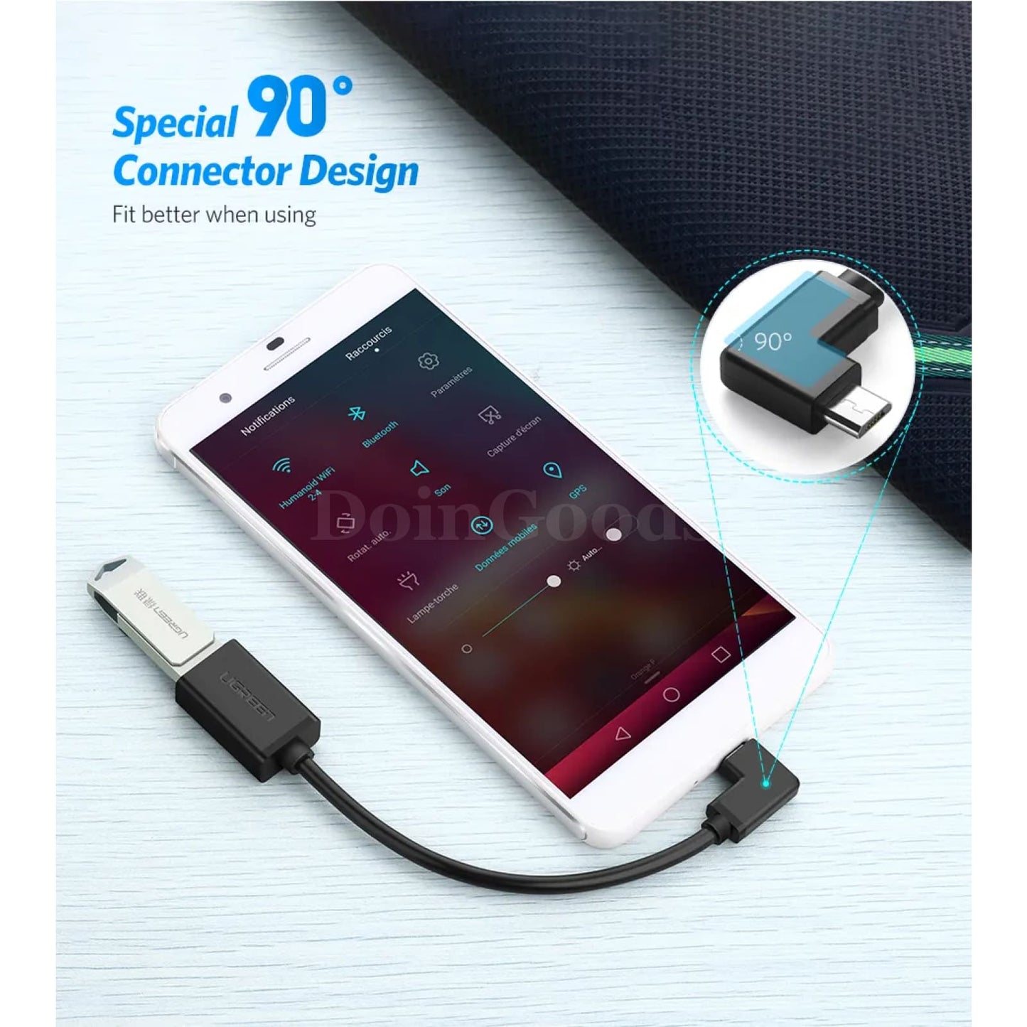 Ugreen Micro Usb Otg Cable Adapter Connector Xiaomi Redmi Note 5 Samsung Android 301635