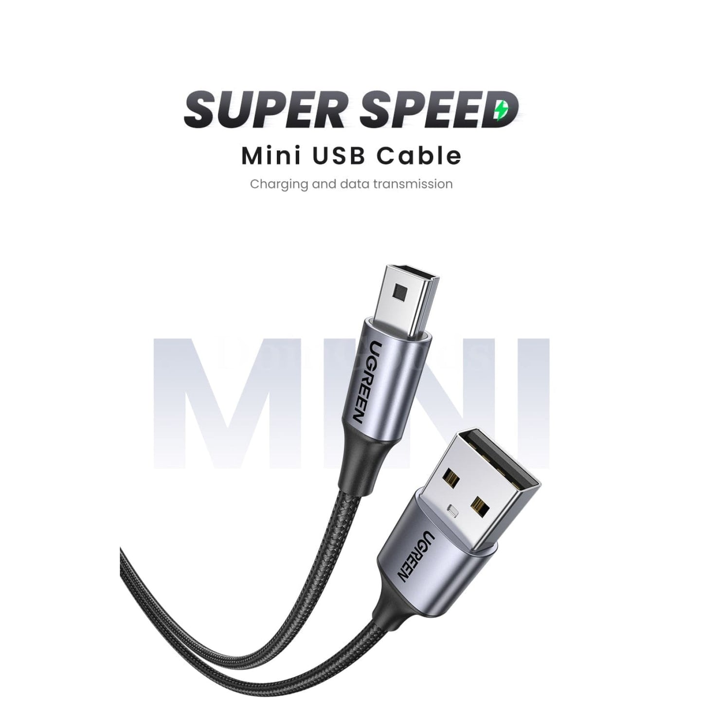 Ugreen Mini Usb Cable - Fast Data Charger For Mp3 Mp4 Player Car Dvr Gps 301635