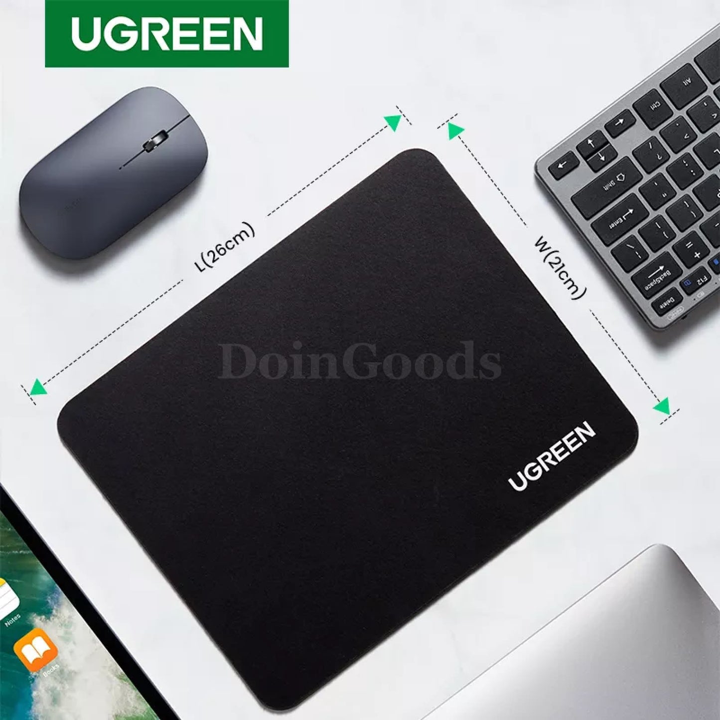 Ugreen Mouse Pad 26*21Cm Non-Slip Valorant Design For Office Home Pc Desk 301635