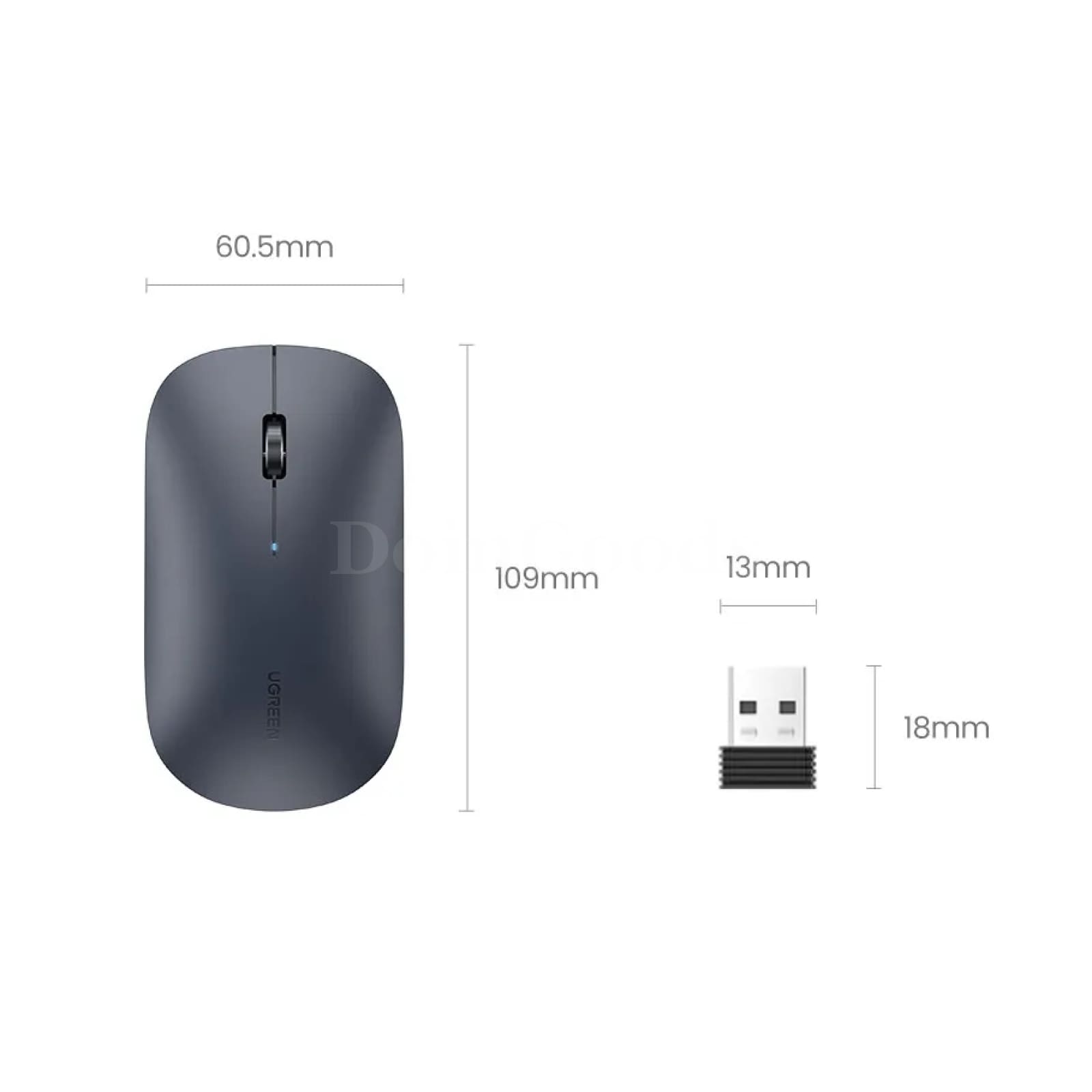 Ugreen Mouse Wireless Bluetooth 2.4G Silent 4000 Dpi Ambidextrous Macbook Tablet 301635