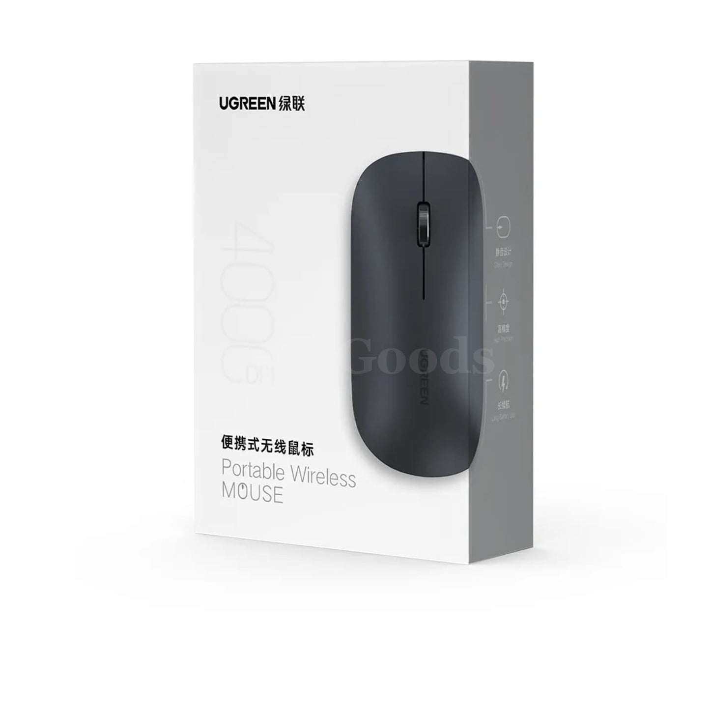 Ugreen Mouse Wireless Bluetooth 2.4G Silent 4000 Dpi Ambidextrous Macbook Tablet 301635