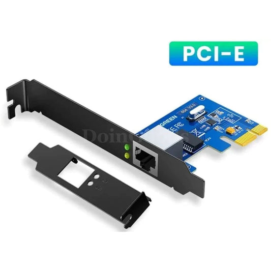 Ugreen Pcie Ethernet Adapter 1000Mbps/5Gbps Expansion Card Rj45 Lan Desktop Pc 301635