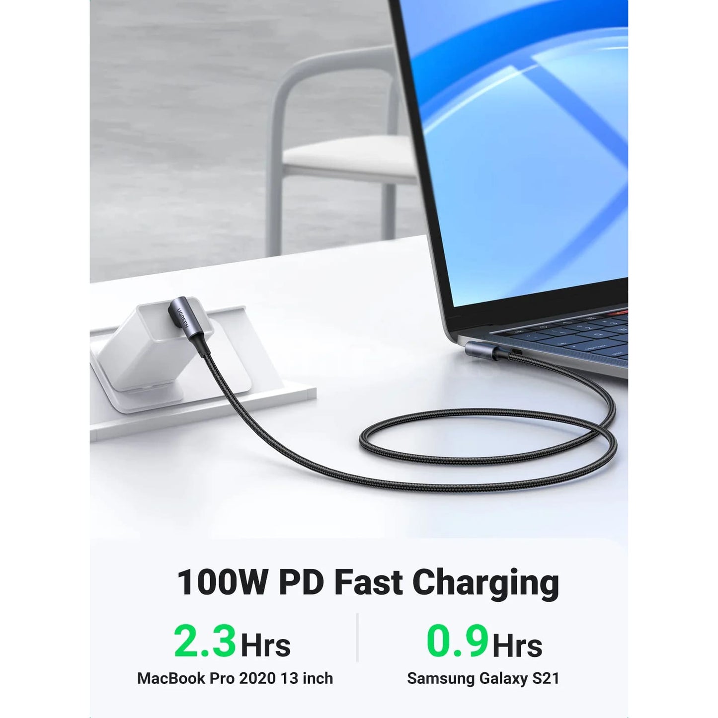 Ugreen Pd 100W Usb C To Charging Cable Quick Charger 4.0 Macbook Ipad Samsung 301635