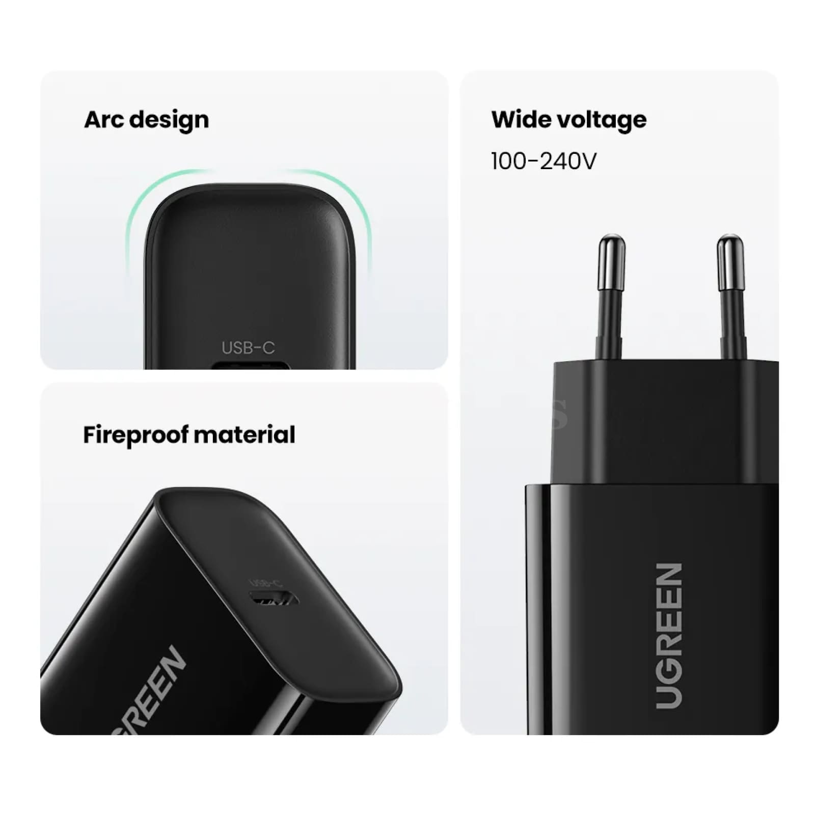 Ugreen Pd 20W Fast Usb C Charger Quick 4.0/3.0 For Iphone 14 13 Xiaomi Samsung 301635