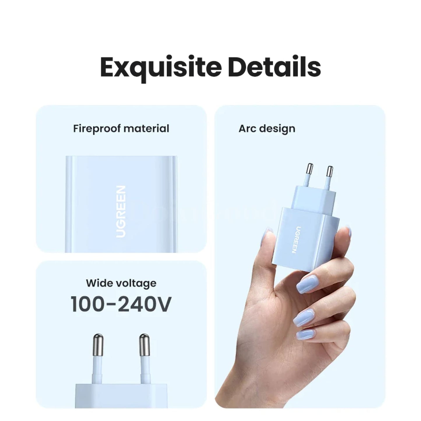 Ugreen Pd 20W Qc4.0/Qc3.0 Usb Type C Fast Charger Iphone 14 13 12 Xs 8 Xiaomi 301635