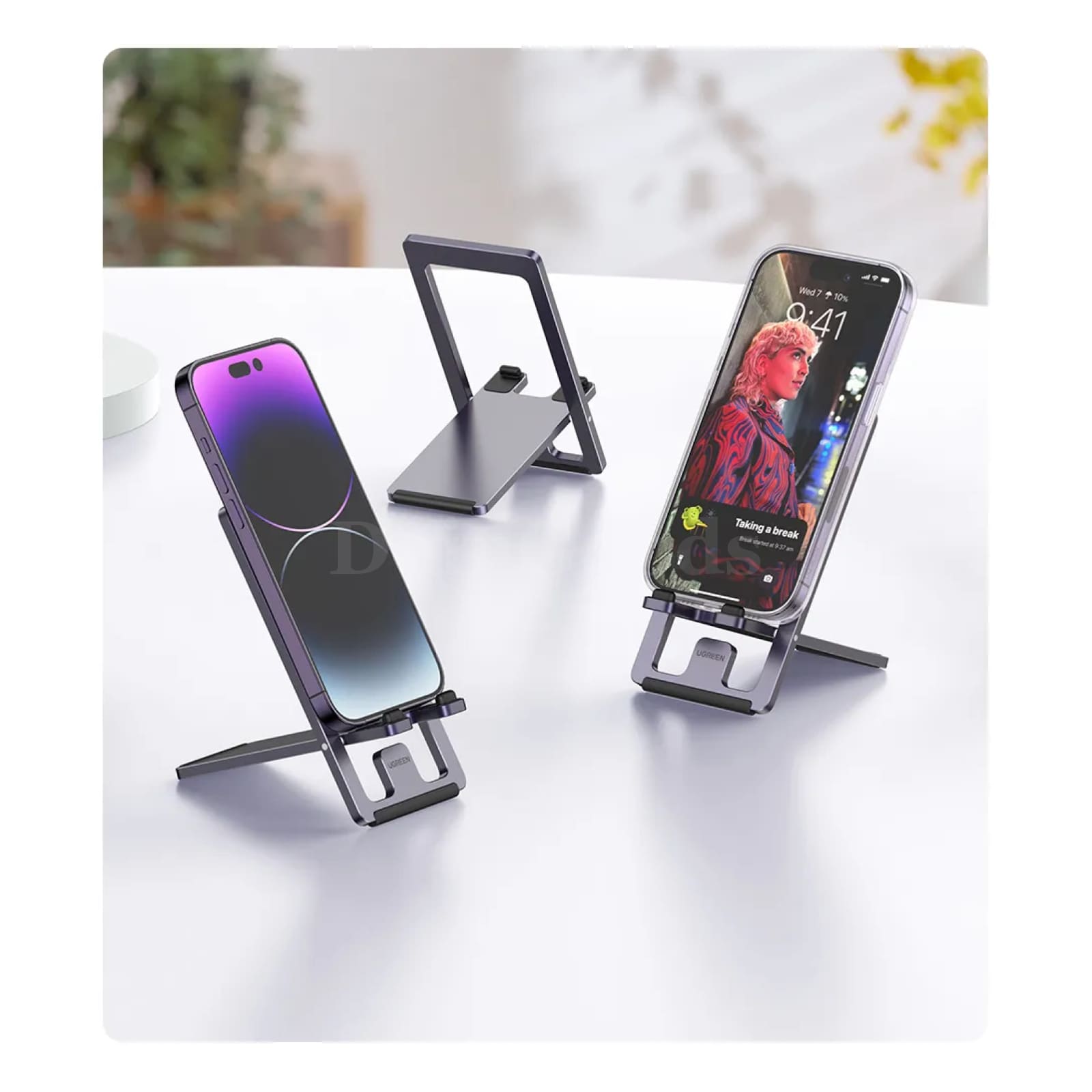 Ugreen Phone Holder Aluminum Desk Stand Iphone 15 14 Pro Xiaomi Samsung Mobile 301635