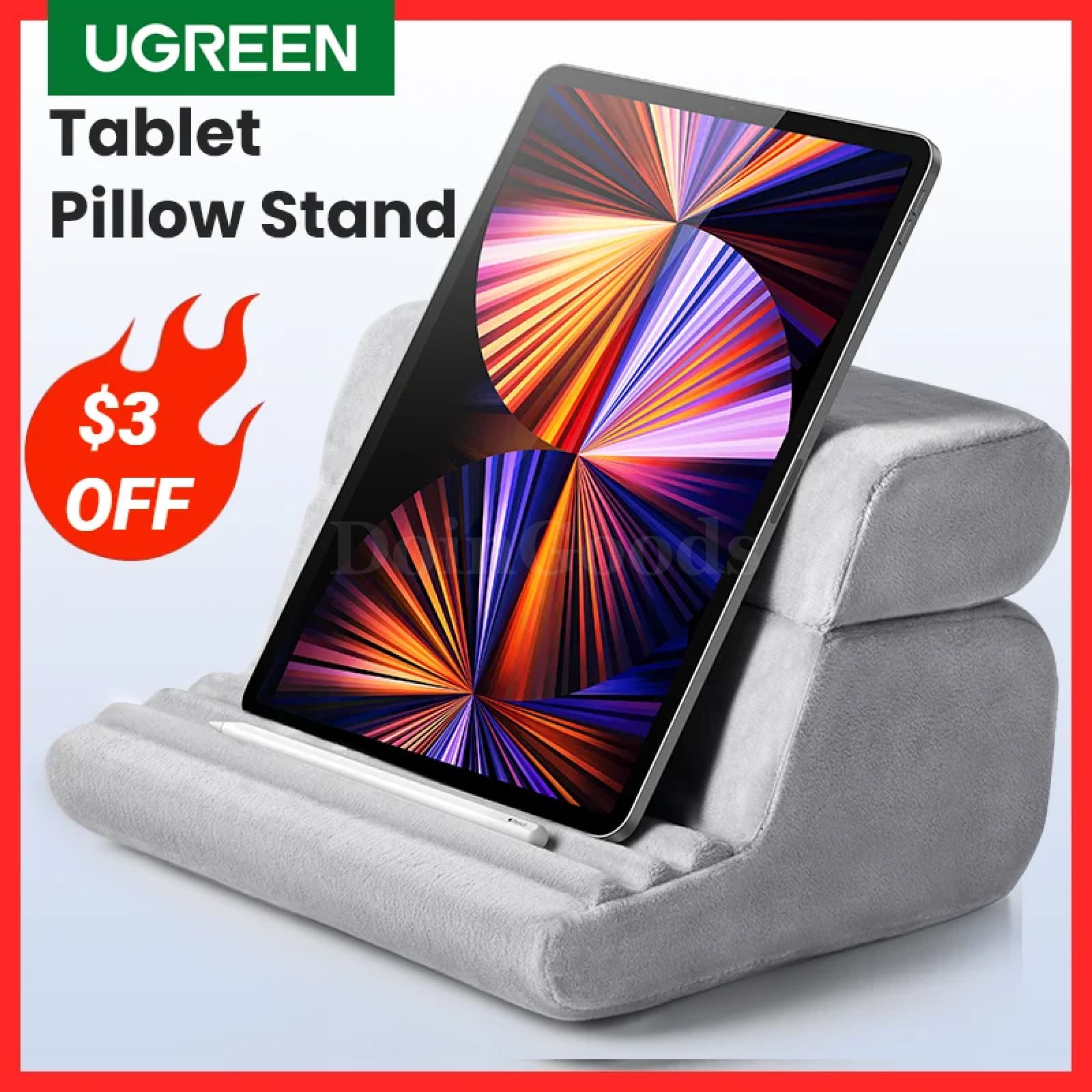 Ugreen Tablet Holder Pillow Stand Ipad Pro Iphone Xiaomi Adjustable Laptop Phone 301635