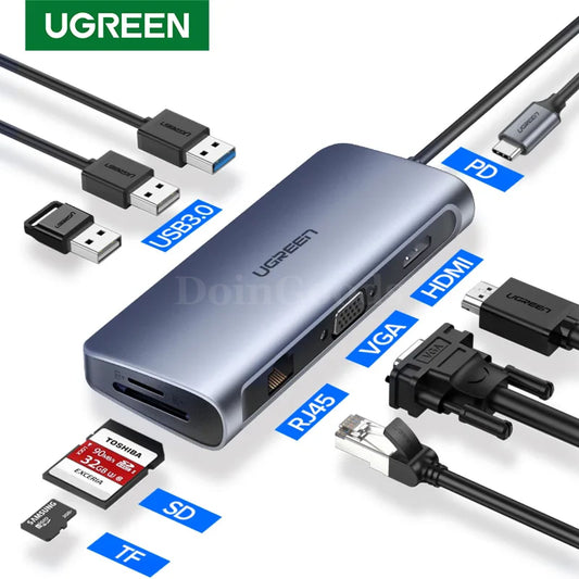 Ugreen Thunderbolt 3 Dock Usb Type C To Hdmi Hub Adapter Converter Macbook Dex 301635