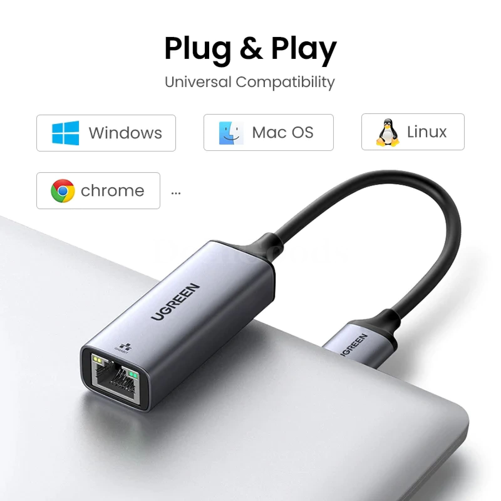Ugreen Usb 3.0 Ethernet Adapter Network Card For Win 10 Pc Xiaomi Mi Box 301635