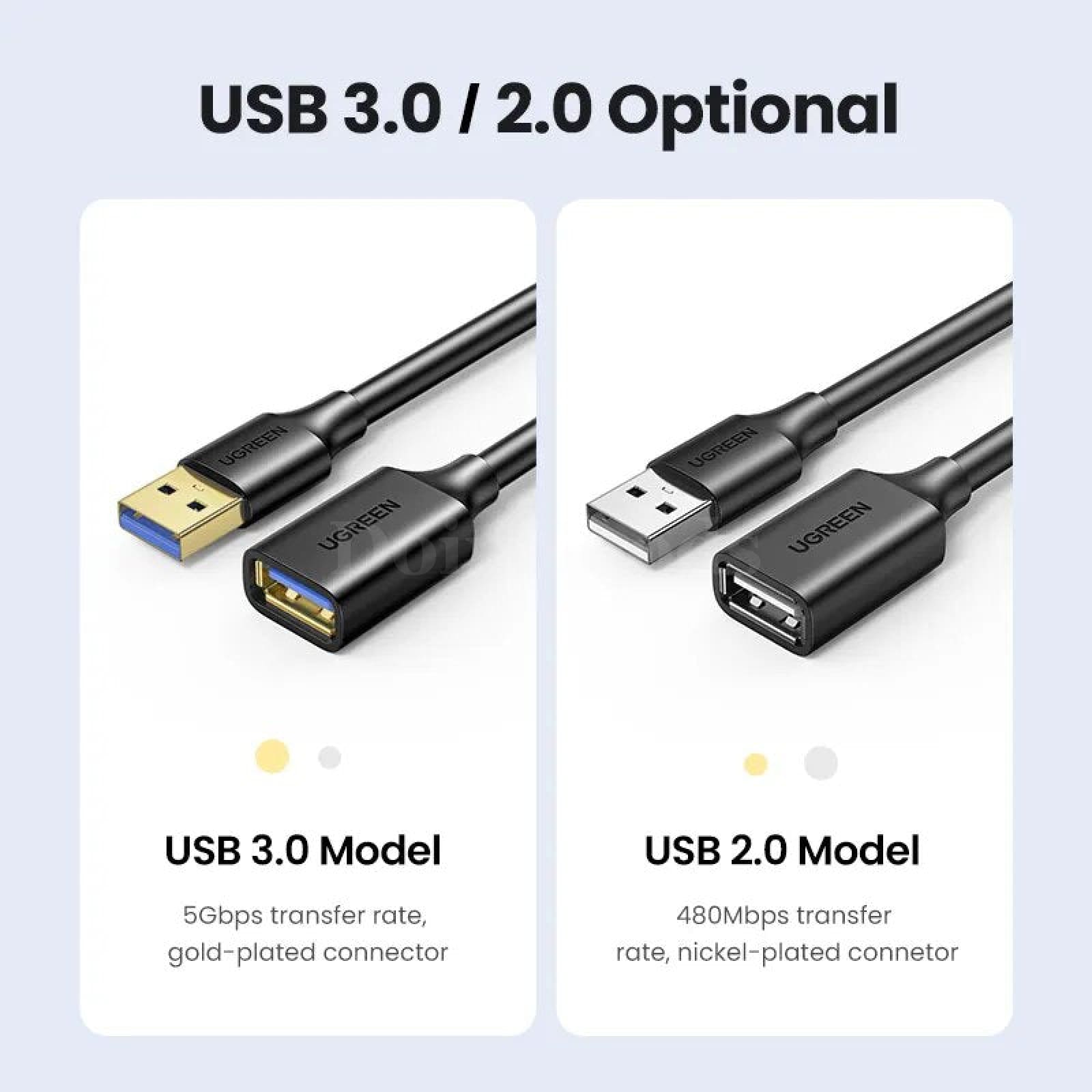 Ugreen Usb 3.0 Extension Cable For Smart Laptop Tv Xbox One Ssd Mini Fast Speed Cord 301635