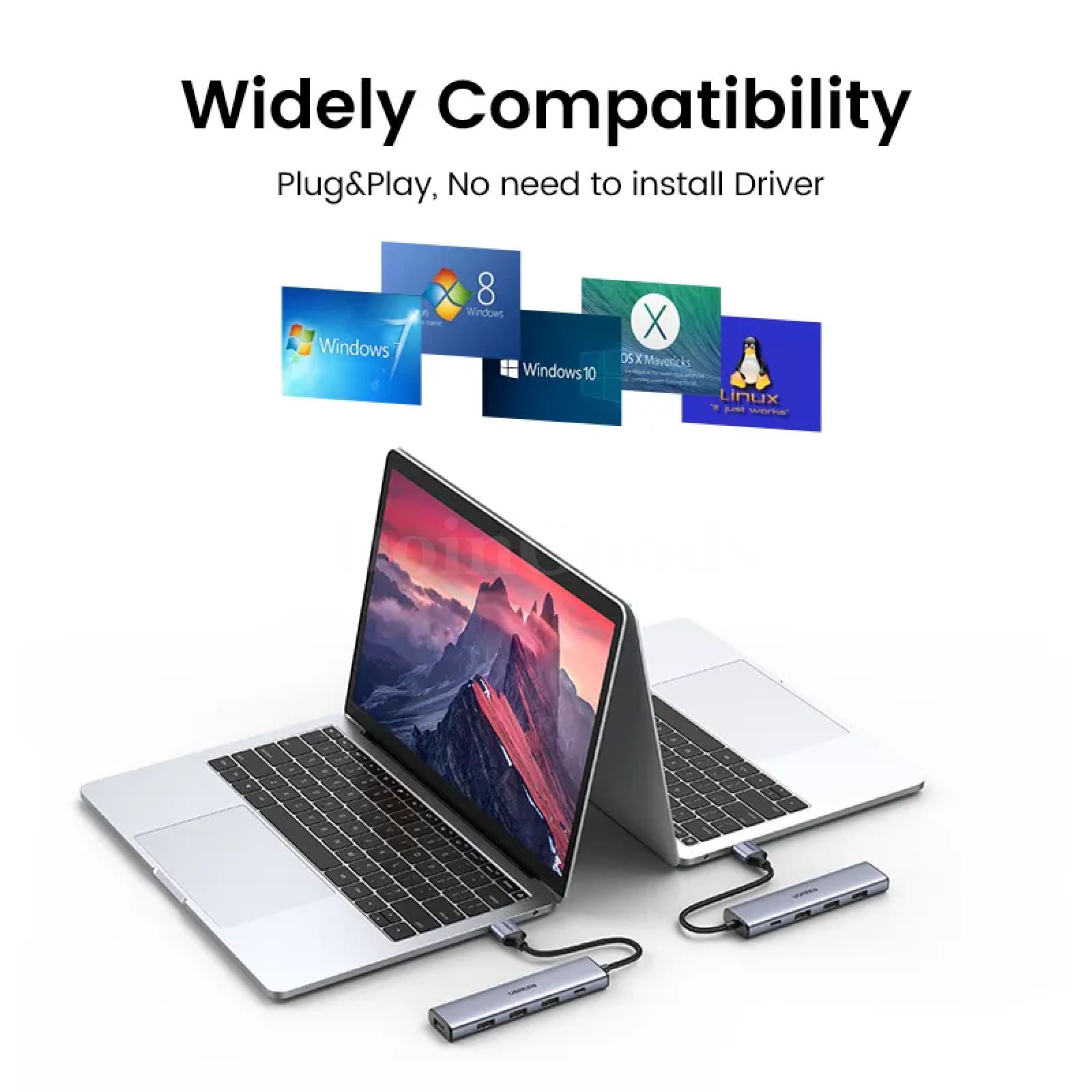 Ugreen Usb 3.0 Hub Type C 4 Ports 5Gbps Adapter For Macbook Pro Air M1 Pc Laptop 301635
