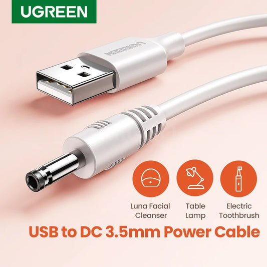 Ugreen Usb A To Dc 3.5Mm Power Cable Jack Connector 5V Supply Charger Adapter 301635