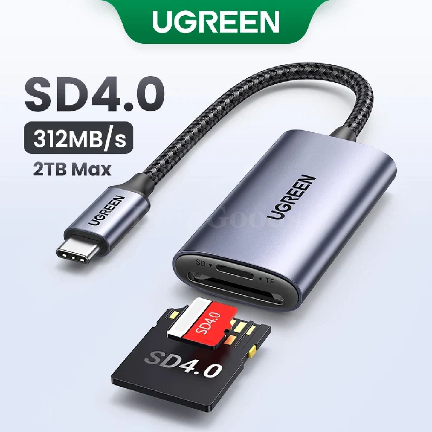 Ugreen Usb C 3.0 Card Reader Sd Microsd Tf Memory Pc Laptop Metal 4.0 301635