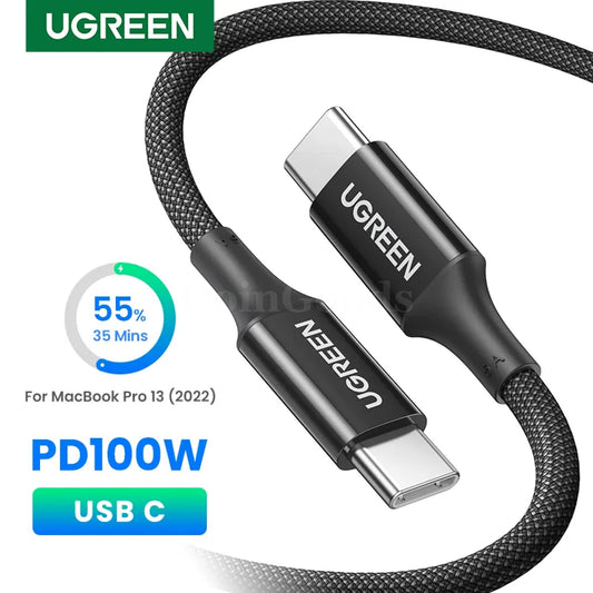 Ugreen Usb C Cable 100W E-Marker Chip 5A Fast Charging Iphone Macbook Samsung 301635