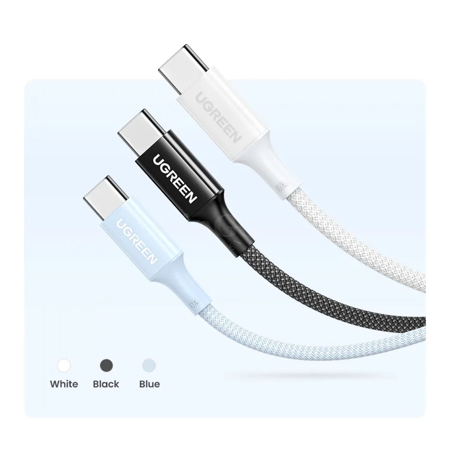 Ugreen Usb C Cable 100W E-Marker Chip 5A Fast Charging Iphone Macbook Samsung 301635