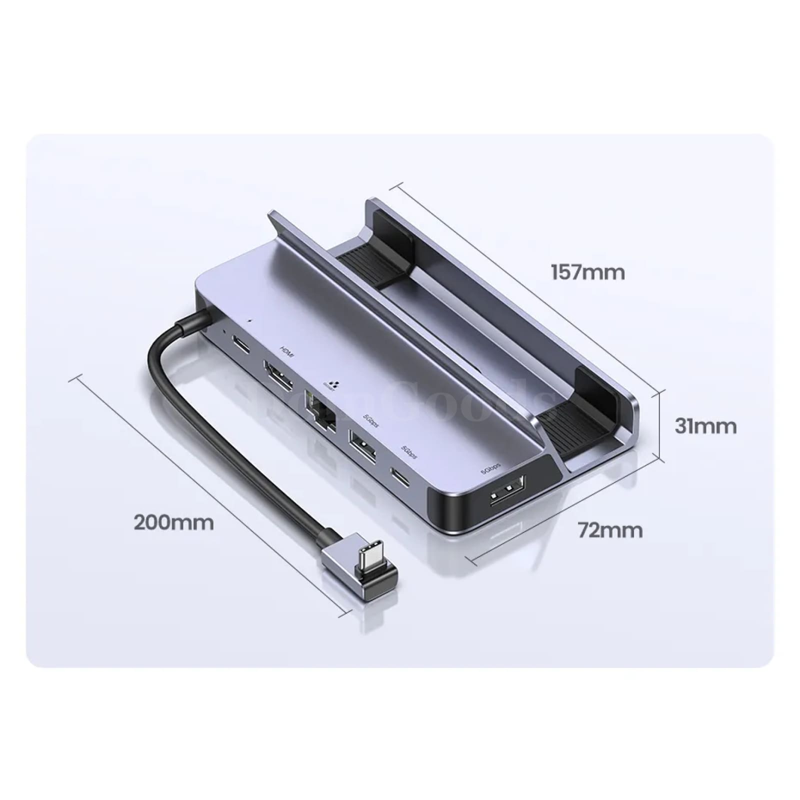 Ugreen Usb C Docking Station To Hdmi 4K60Hz Rj45 Pd100W With Eu Us Uk Charger 301635