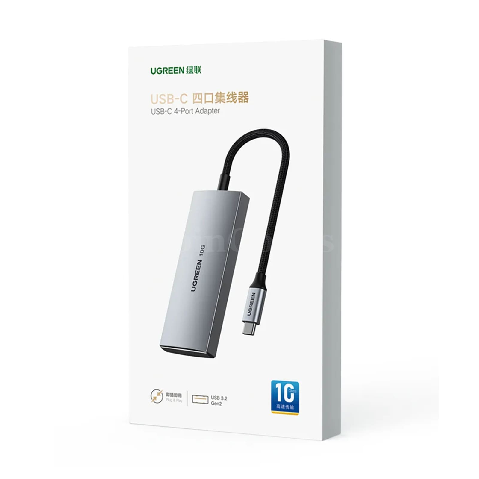 Ugreen Usb C Hub 10Gbps Type-C 3.2 Gen2 Splitter 4 Port Macbook Pro Adapter 301635