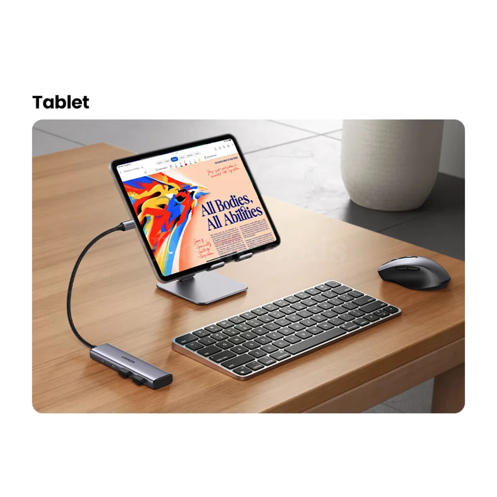 Ugreen Usb C Hub 4 Ports To 2 Usb-C And Usb-A 5Gbps Data 301635