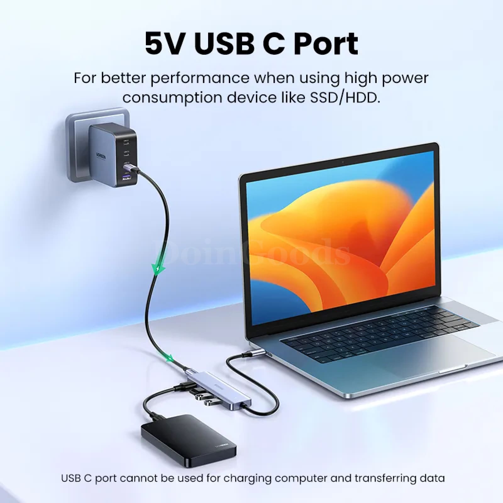 Ugreen Usb C Hub 4 Ports Type To 3.0 Splitter Adapter Macbook Ipad Samsung 301635