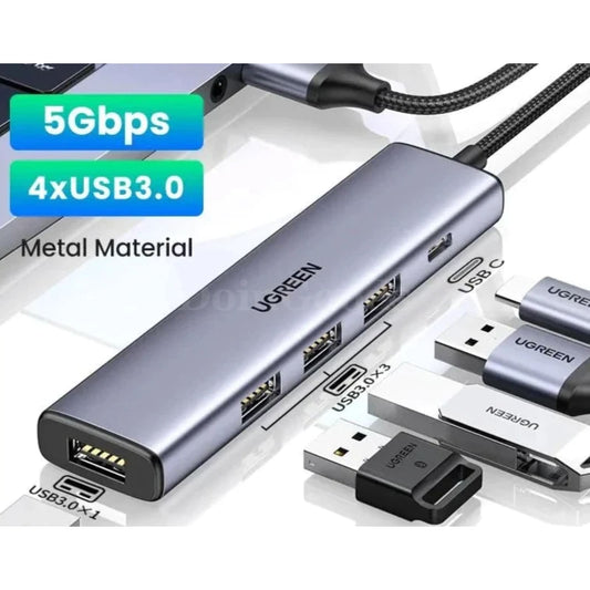 Ugreen Usb C Hub 4 Ports Type To 3.0 Splitter Adapter Macbook Ipad Samsung 301635