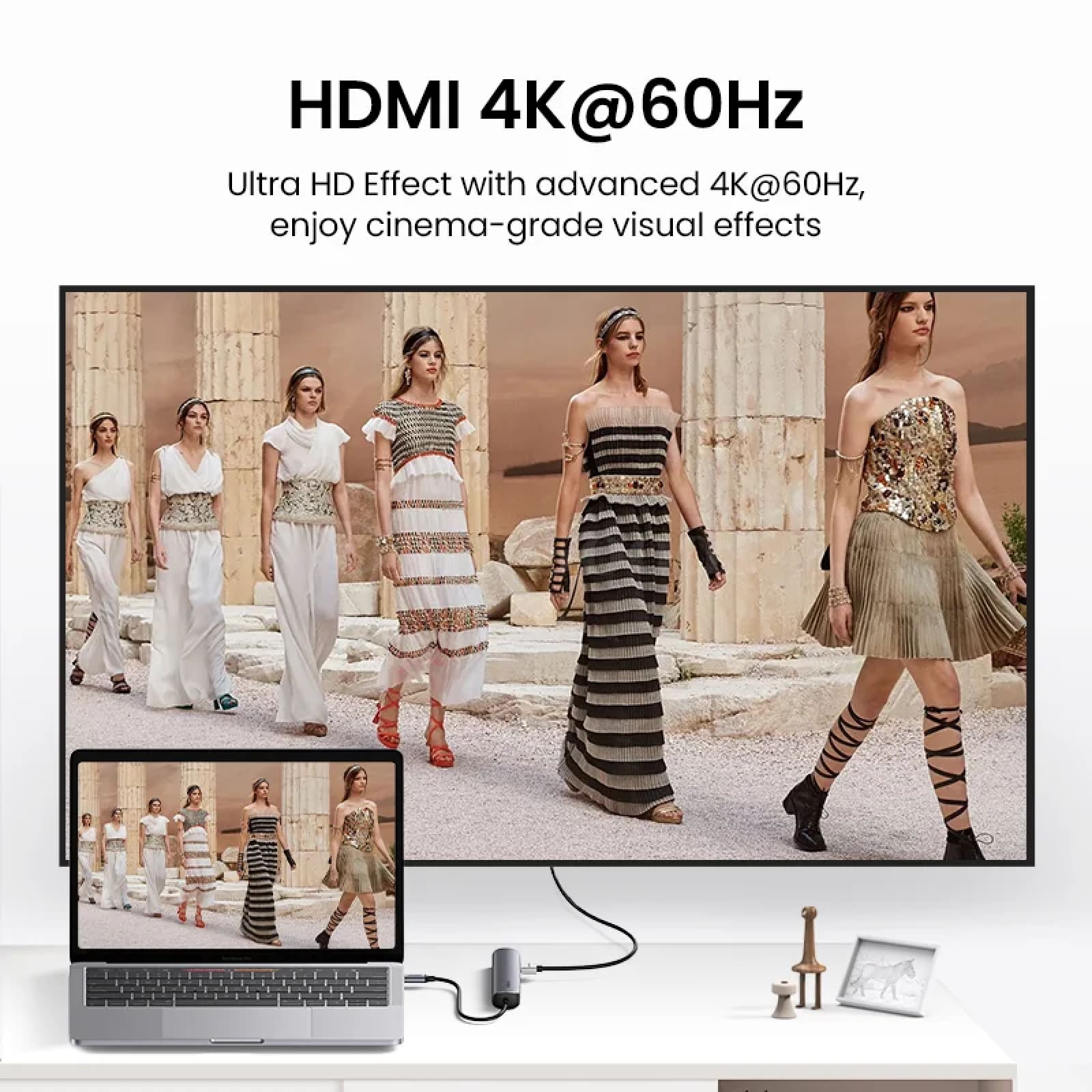 Ugreen Usb C Hub 4K 60Hz Hdmi Rj45 Pd 100W 3.0 Otg Adapter For Macbook Pc 301635