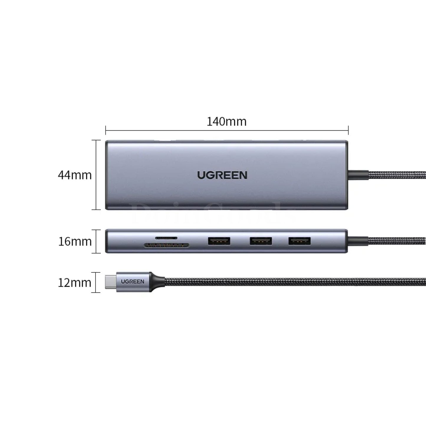 Ugreen Usb-C Hub 4K Hdmi Adapter Rj45 Usb 3.0 Pd 100W Dock Macbook Pro Air M2 M1 301635