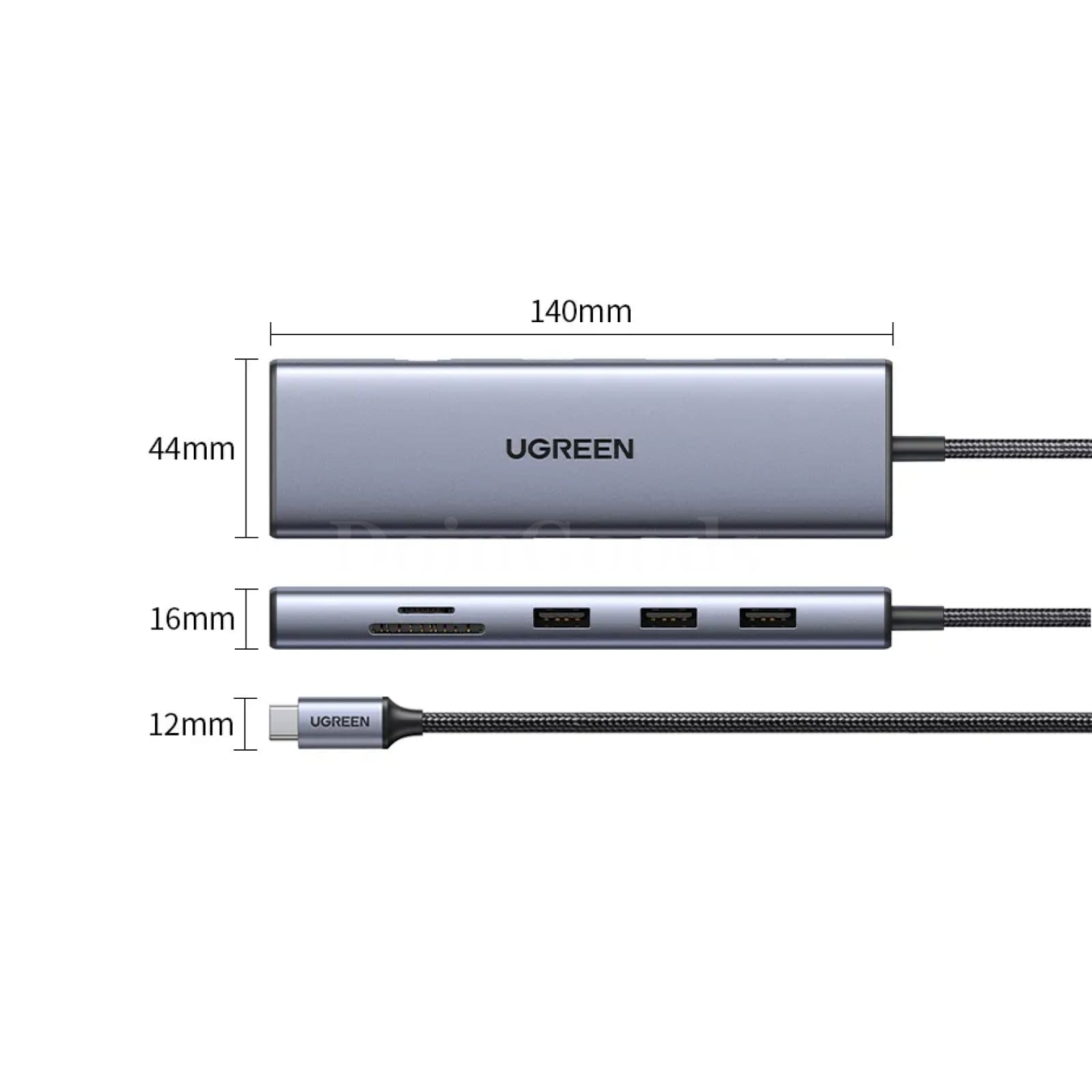 Ugreen Usb-C Hub 4K Hdmi Adapter Rj45 Usb 3.0 Pd 100W Dock Macbook Pro Air M2 M1 301635