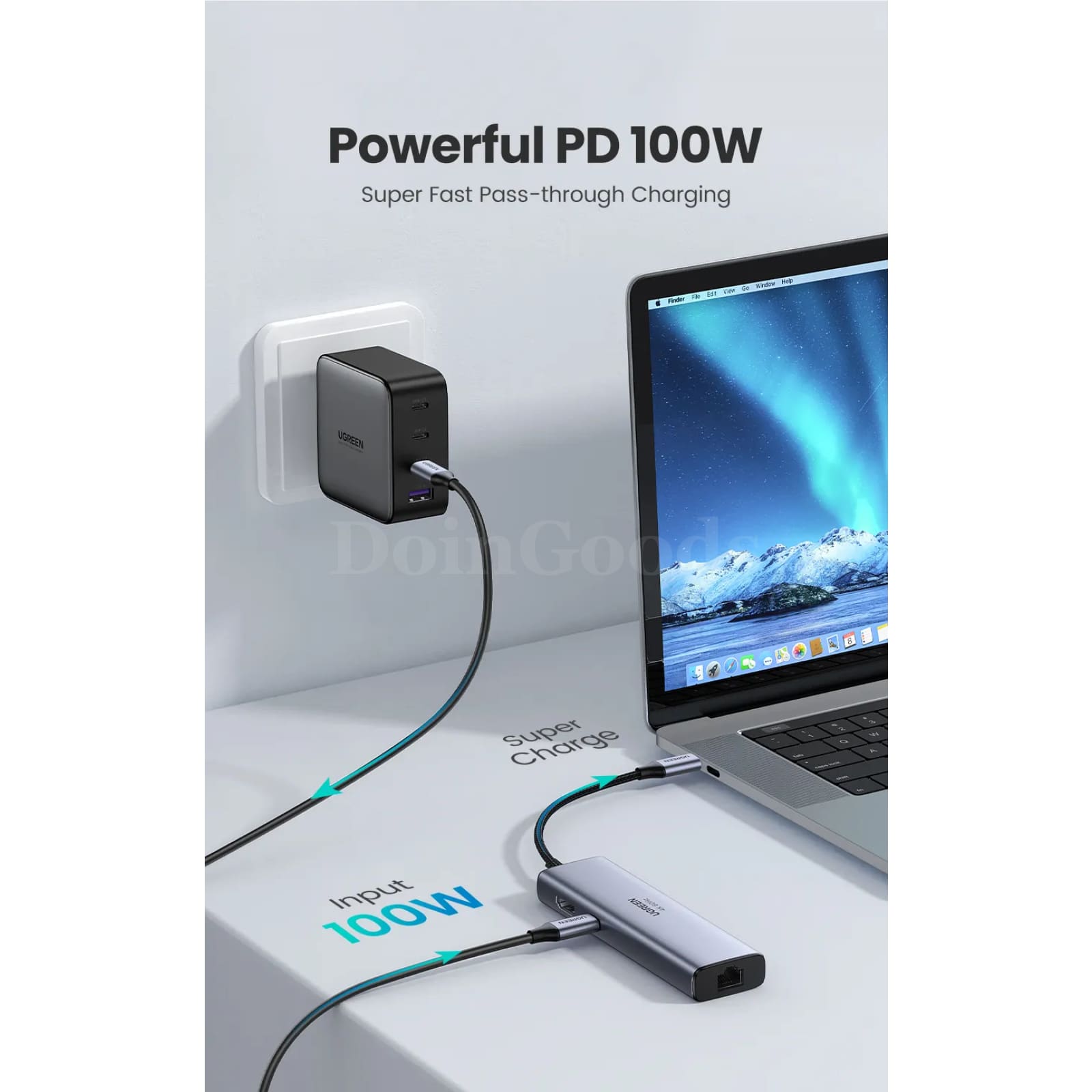 Ugreen Usb C Hub 4K60Hz Hdmi2.0 Rj45 Pd 100W Adapter Macbook Ipad Pro Samsung Pc 301635