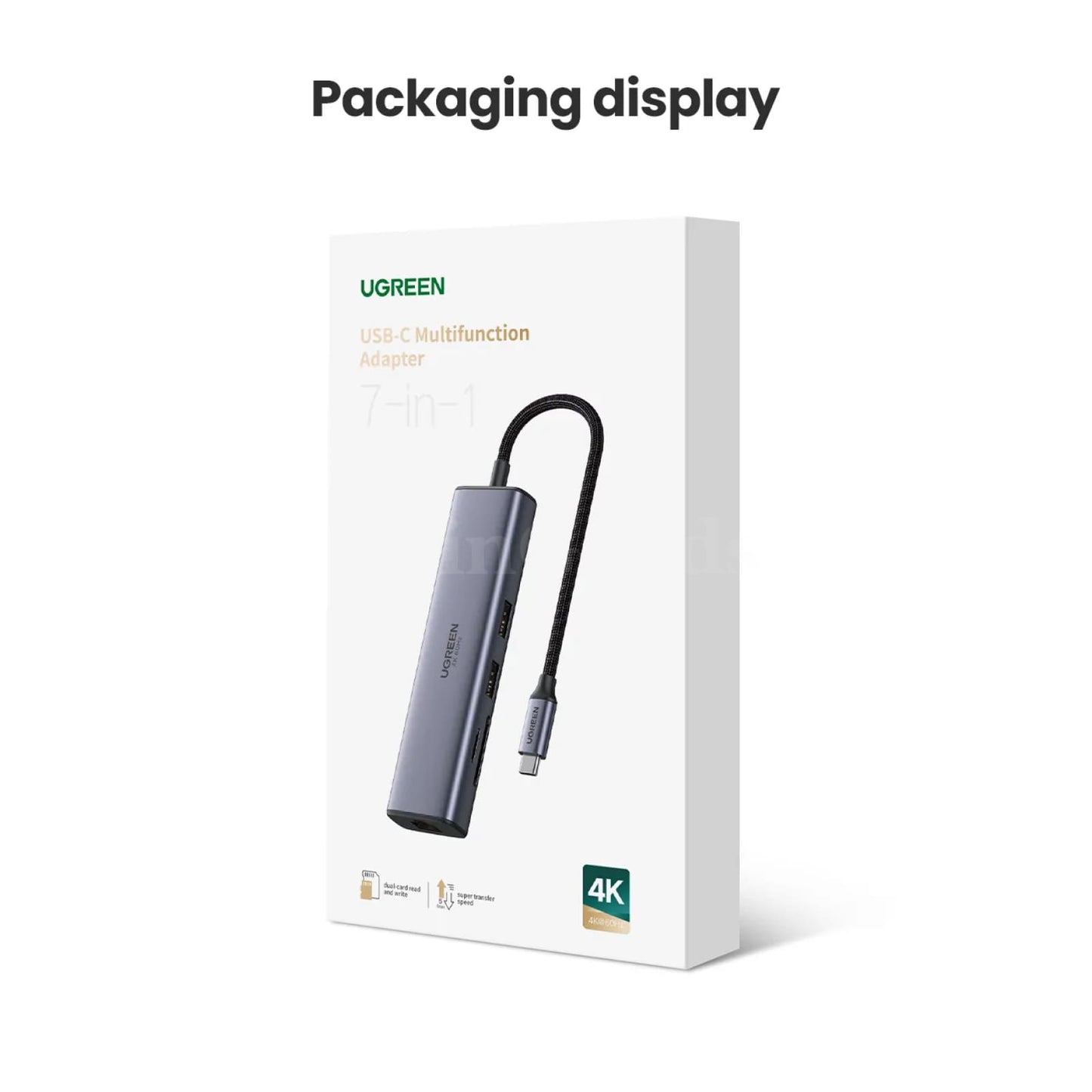 Ugreen Usb C Hub 4K60Hz Hdmi2.0 Rj45 Pd 100W Adapter Macbook Ipad Pro Samsung Pc 301635