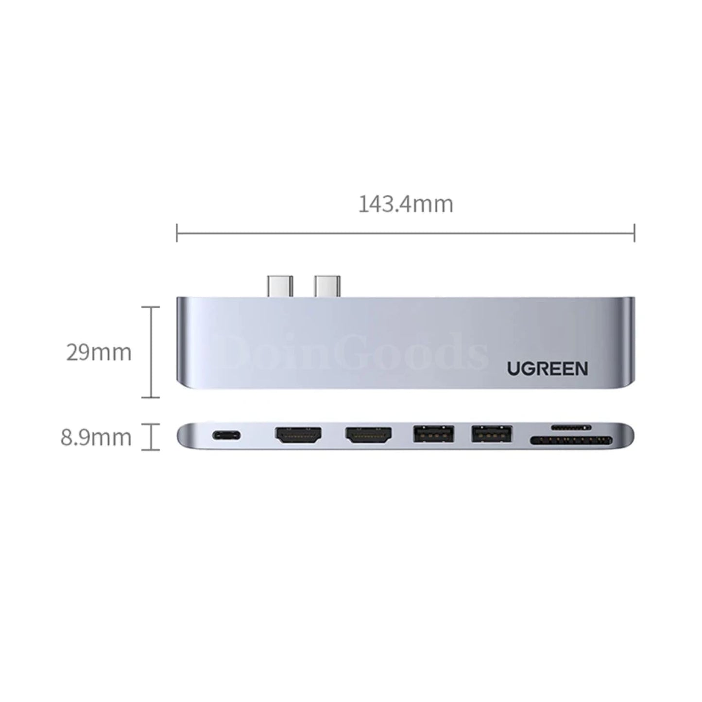 Ugreen Usb C Hub Dual Hdmi Rj45 Pd 3.0 Sd Thunderbolt For Macbook Pro Air 301635