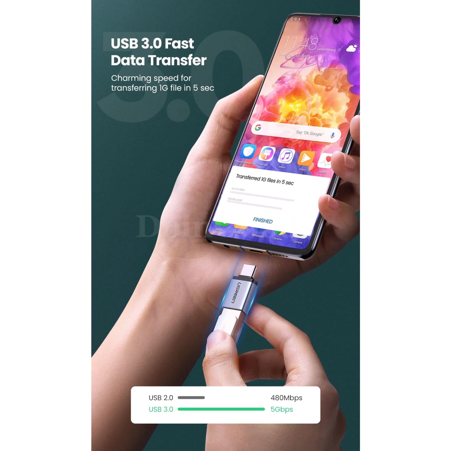 Ugreen Usb C To 3.0 Adapter Type-C Otg Support Macbook Pro Air Samsung S10 S9 301635
