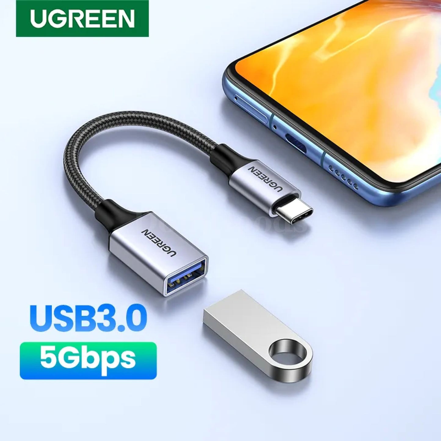 Ugreen Usb C To 3.0 Otg Adapter Data Cable Connector Galaxy S10 Macbook Pro 301635