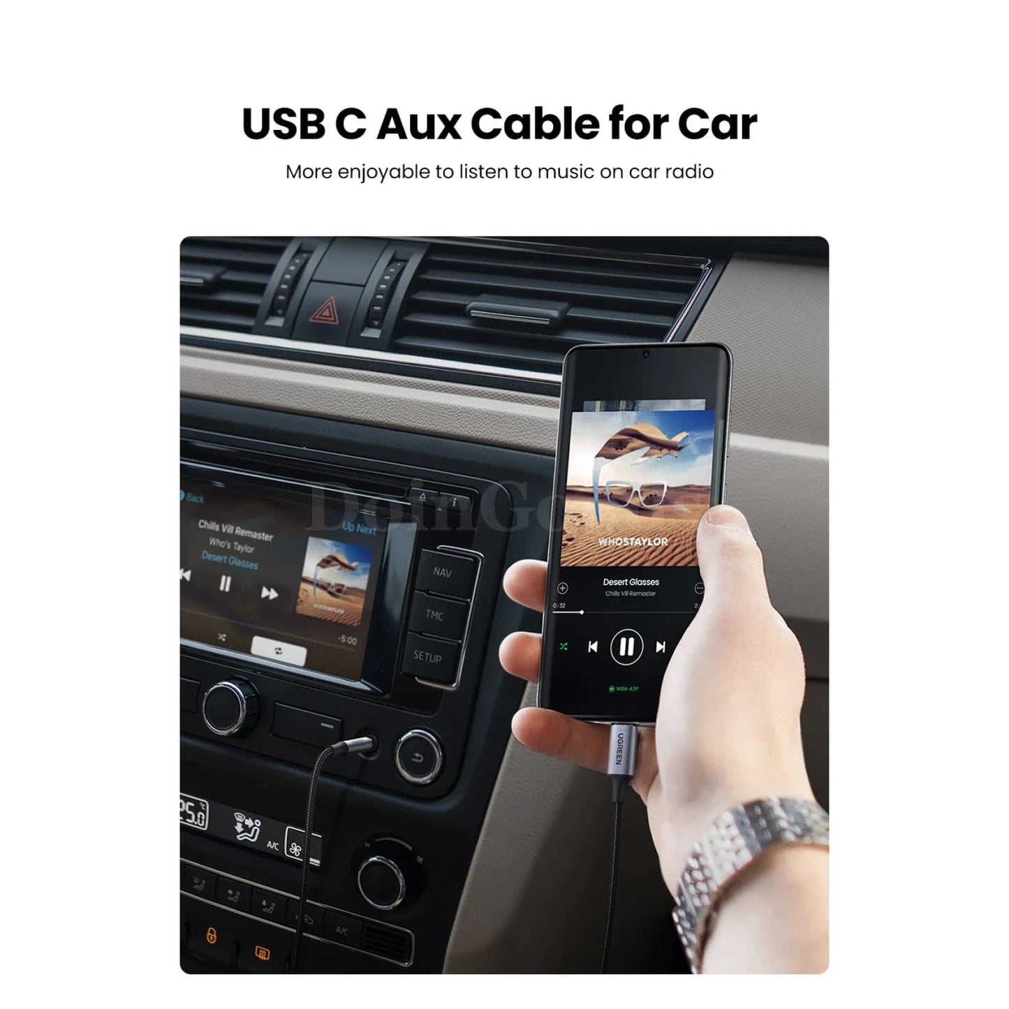 Ugreen Usb C To 3.5Mm Audio Aux Cable Type Headphone Jack Adapter For Ipad Pro 301635
