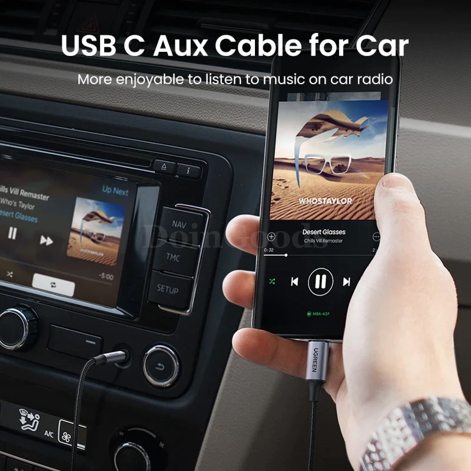 Ugreen Usb C To 3.5Mm Audio Aux Cable Type Headphone Jack Adapter For Ipad Pro 301635