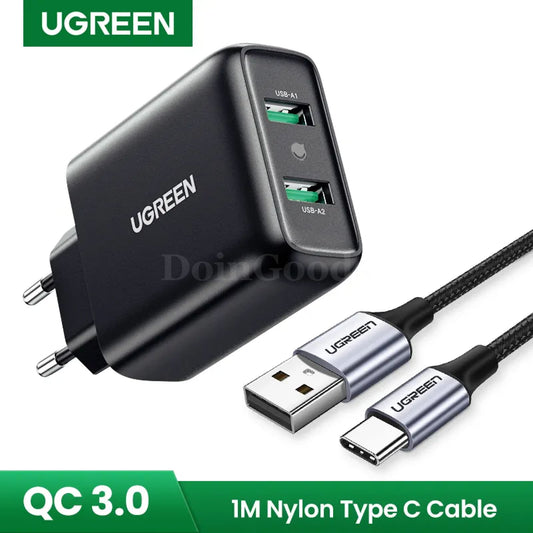 Ugreen Usb Charger Quick Charge 3.0 36W Fast Adapter Qc3.0 Mobile Phone 301635