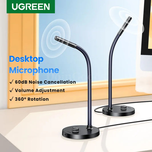 Ugreen Usb Microphone Desktop Pc Ideal Youtube Streaming Podcasting Gaming 301635