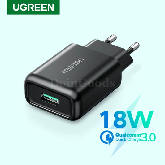 Ugreen Usb Quick Charge 3.0 Qc 18W Wall Fast Charger For Samsung Huawei Xiaomi 301635