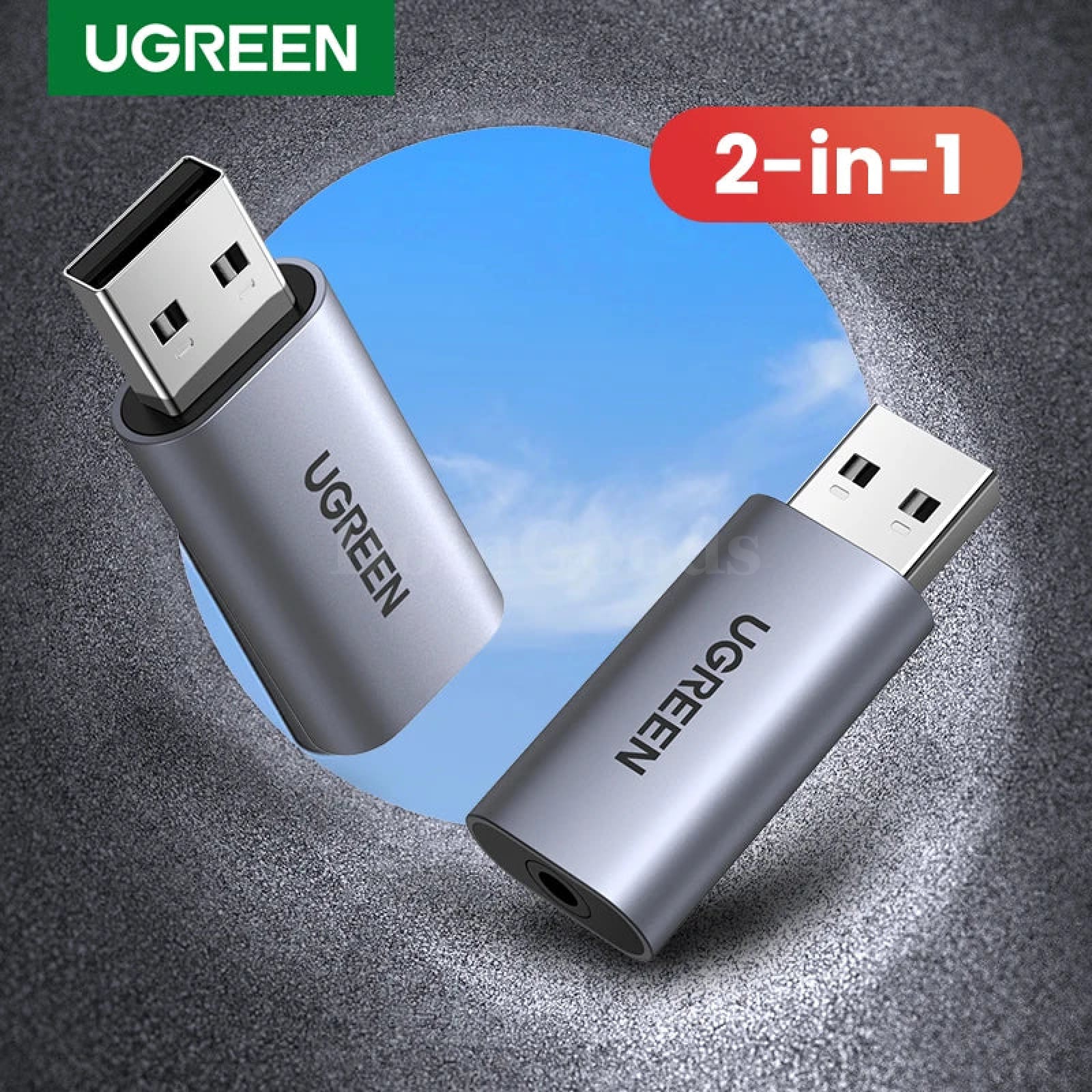 Ugreen Usb Sound Card Adapter To 3.5Mm For Earphone Mic Pc Laptop Ps5/4 Trrs 301635