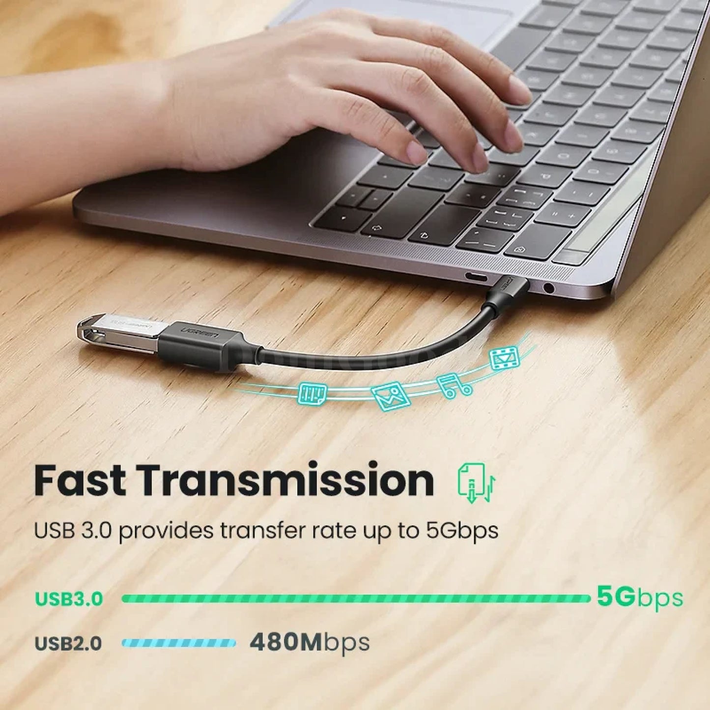 Ugreen Usb Type C Adapter Otg Cable Male 3.0 2.0 Female Macbook Pro Samsung 301635