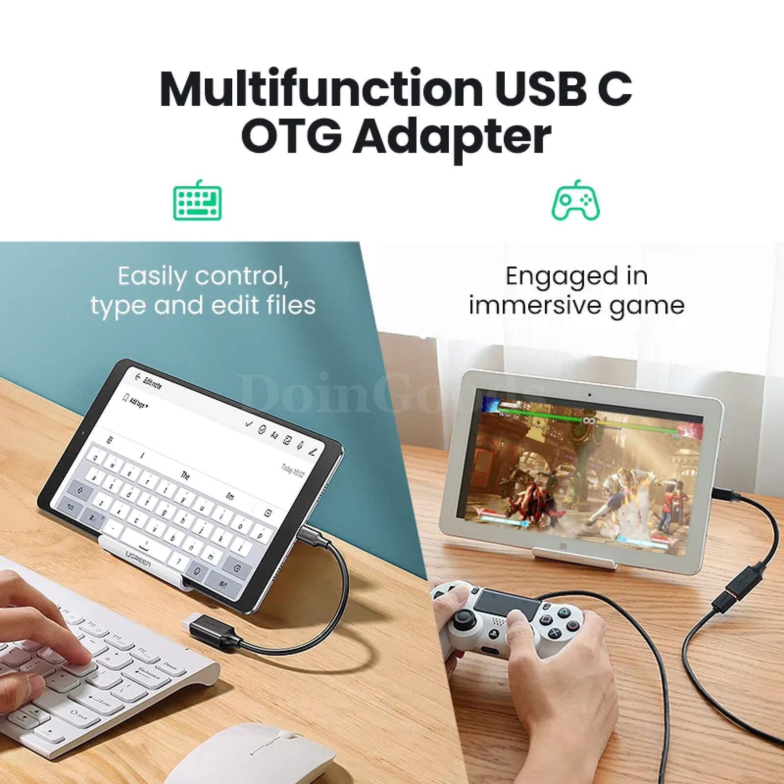 Ugreen Usb Type C Adapter Otg Cable Male 3.0 2.0 Female Macbook Pro Samsung 301635